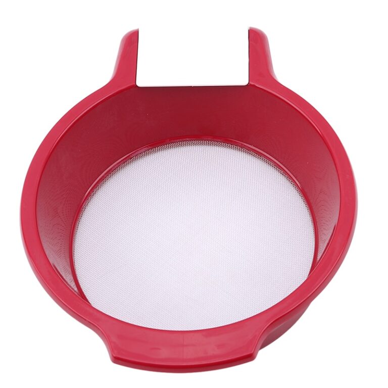 1Db Rendkívül Finom Rozsdamentes Acél Háló Váltó Kézi Rosták Műanyag Lisztrázó Kaparókkal Konyhai Kütyü Sütőeszközök - Image 3