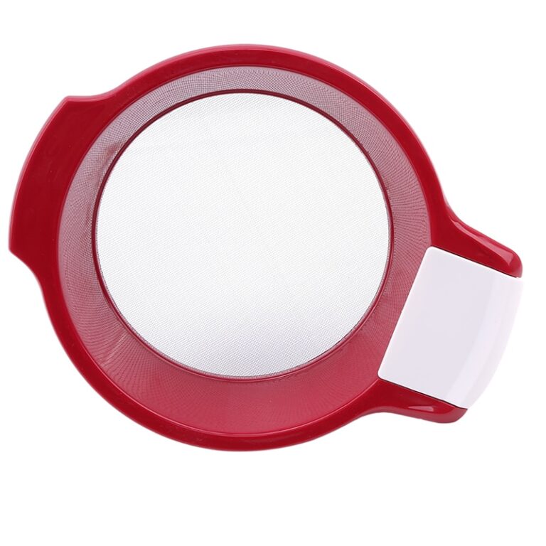 1Db Rendkívül Finom Rozsdamentes Acél Háló Váltó Kézi Rosták Műanyag Lisztrázó Kaparókkal Konyhai Kütyü Sütőeszközök - Image 4