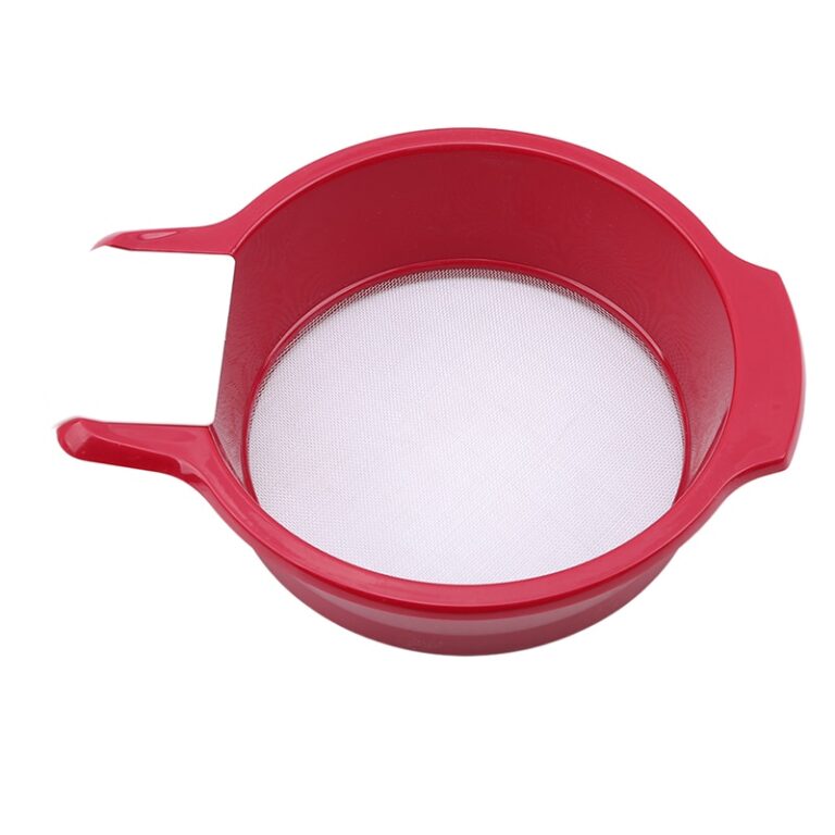 1Db Rendkívül Finom Rozsdamentes Acél Háló Váltó Kézi Rosták Műanyag Lisztrázó Kaparókkal Konyhai Kütyü Sütőeszközök - Image 5