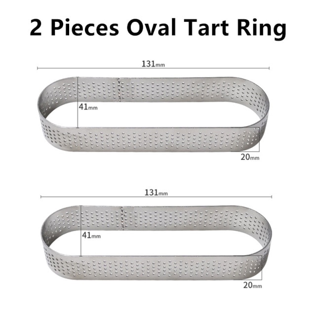 2PCS Oval Tart Ring