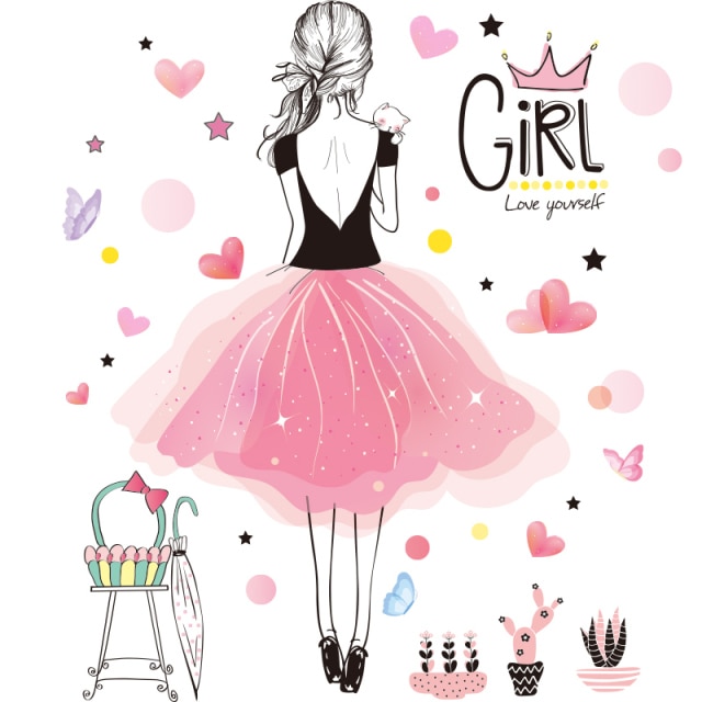 Girl sticker 1