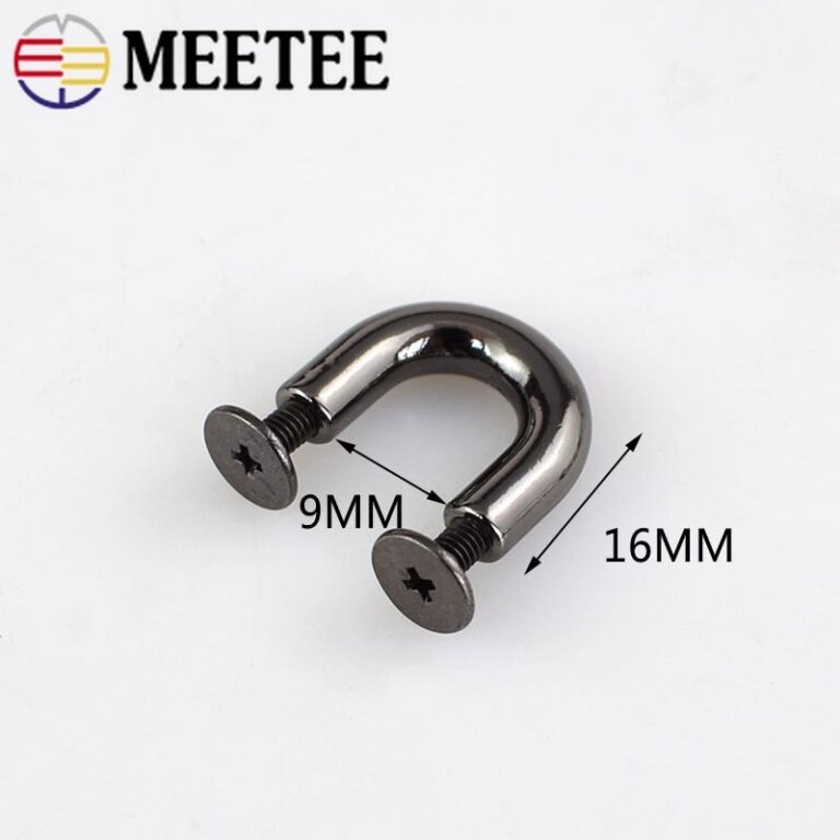 10 / 20Db Fém Csatok Divatos U Gyűrűk Táska Íves Híd Csavaros Csatlakozó Akasztóval Táskákhoz Öv ​​Szíj Diy Bőr Kézműves Ky552 - Image 3