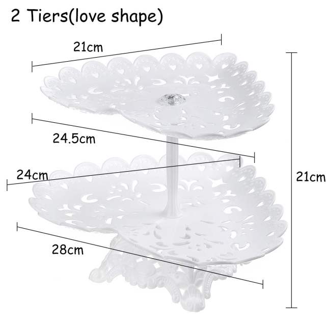 2 Tiers Heart Shape