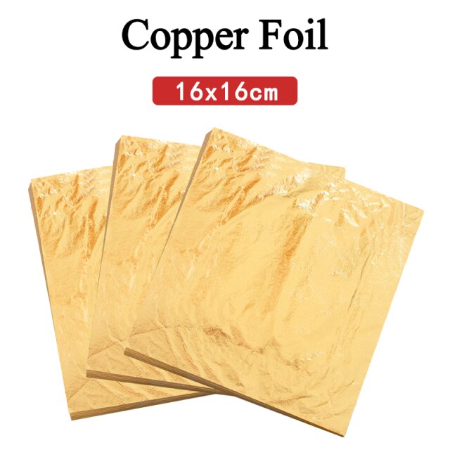 100pcs copper leaf