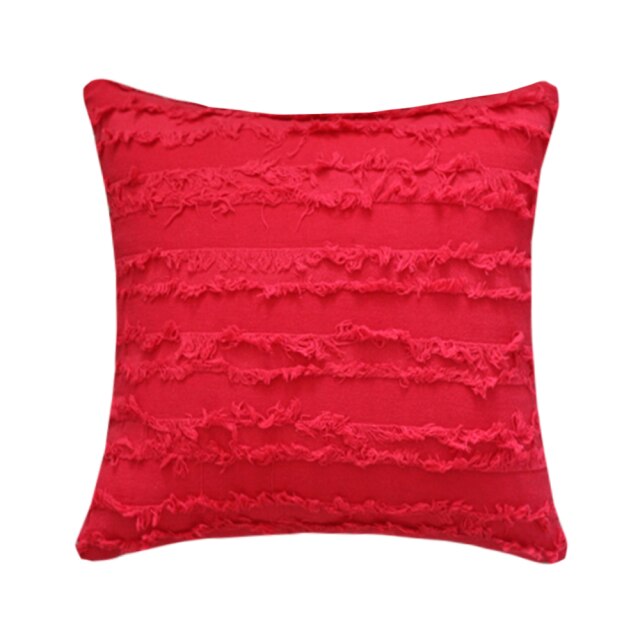Red pillow case