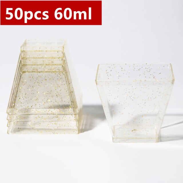 50pcs-square glitter