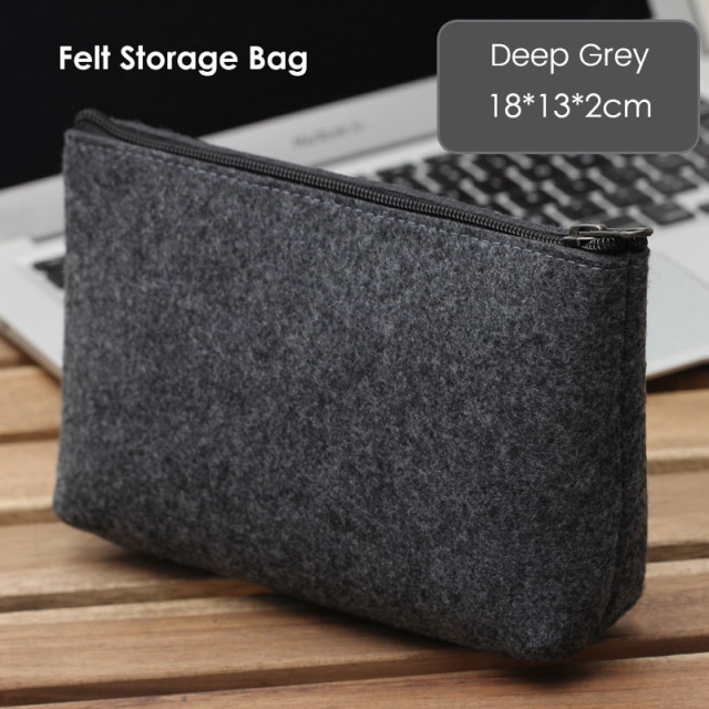 felt bag-deep gray