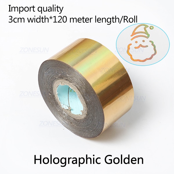 3cm Holographic Gold