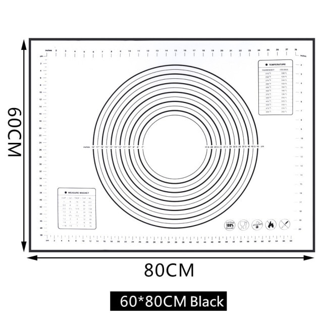 80x60cm Black