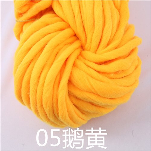 250g 36M Super Thick Natural Merino Wool Chunky Yarn Felt Wool Roving Yarn  for Spinning Hand
