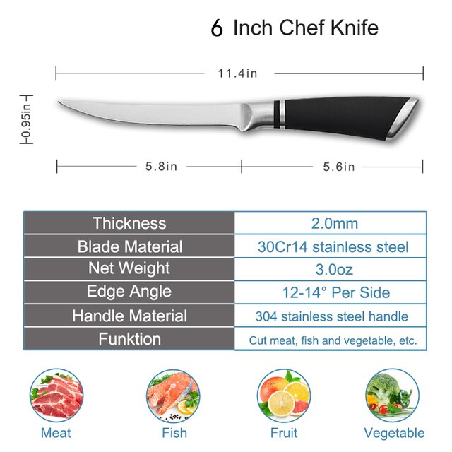 6 inch boning