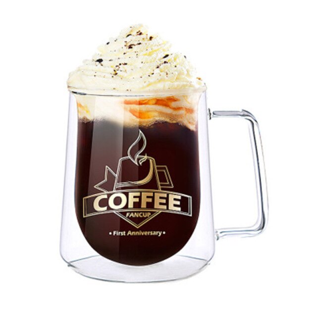 300mL Logo Glass Cup