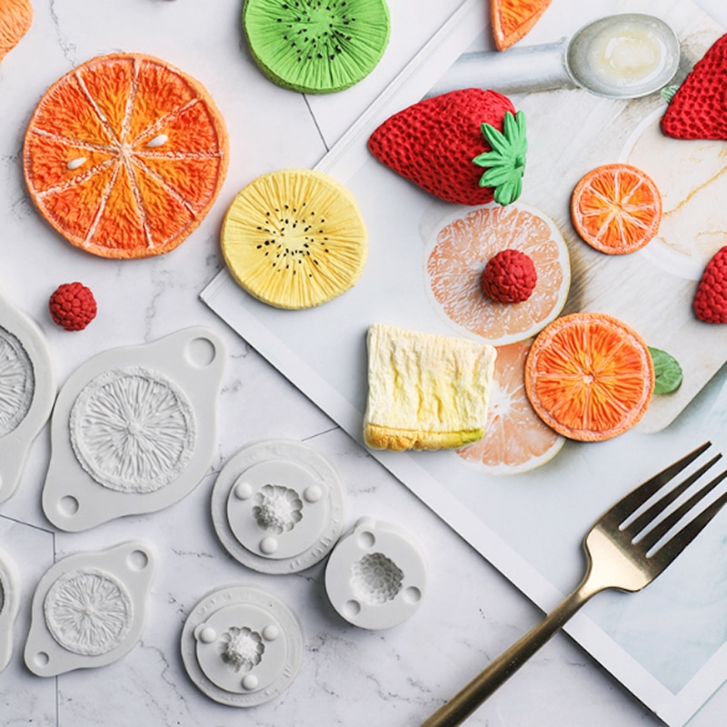 Orange-Raspberry-Fruit-Series-Silicone-Molds-Fondant-Cake-Decorating-Mould-Sugarcrafts-Chocolate-Baking-Tools-For-Cakes-3 Narancs, Málna Gyümölcs Sorozat Szilikon Formák Fondant Torta Díszítő Penész Cukrász Termékek Csokoládé Sütés Eszközök Süteményekhez Gumpaste - Image 5