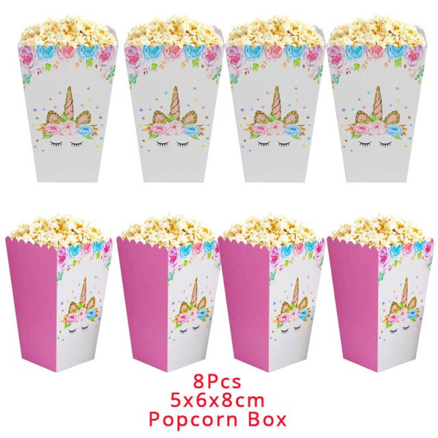 8pcs Popcorn Box
