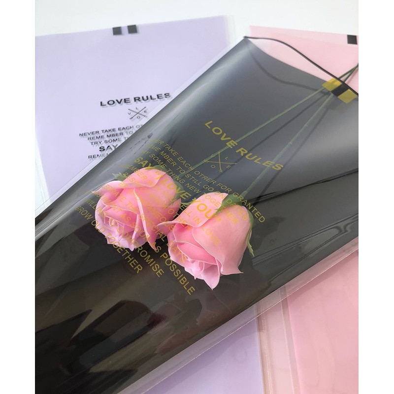 50Db / Tétel Átlátszó Mini Csokortáska Egyetlen Rózsa Táska Virág Csomagolópapír Virágüzlet Kellékek