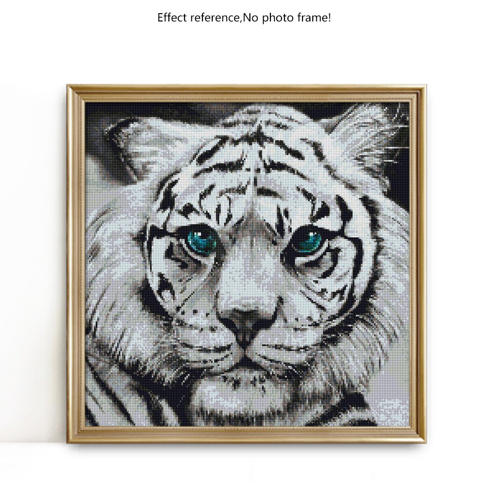 Cheveux Evershine Tiger Gyémántfestés Teljes Négyzet Alakú Fúróállat Hímzés Strassz Mozaik Elrendezés Lakásdekoráció