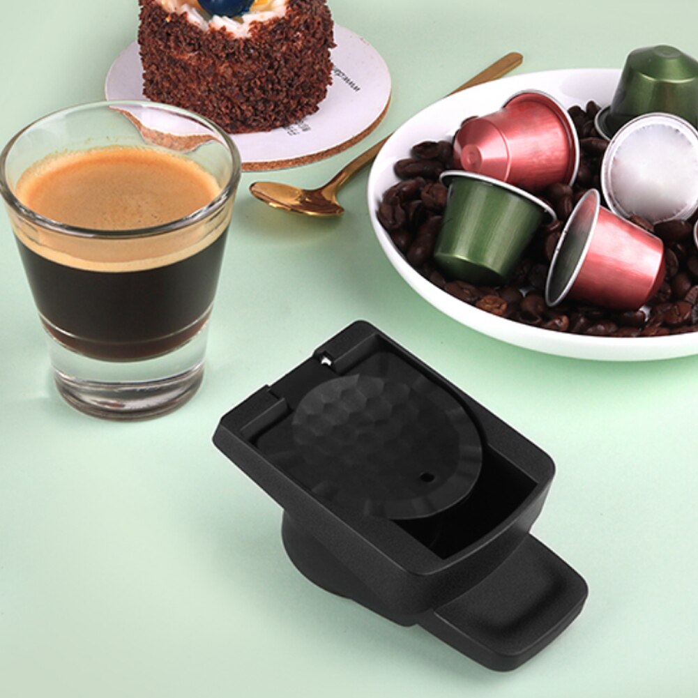 Élelmiszeripari Rozsdamentes Acél Kávés Kapszula Átalakító Adapter Nespresso-Hoz, Dolce Gusto-Val Kompatibilis Adagoló Gyűrű