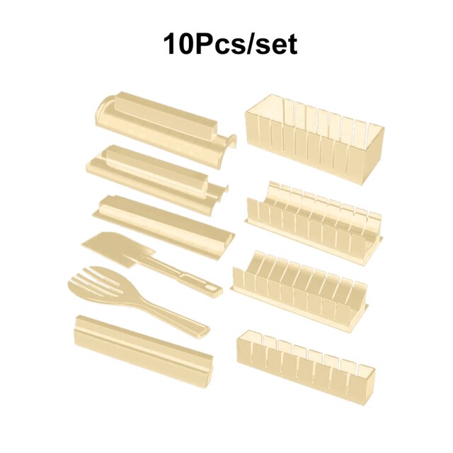 Beige 10 Pcs Set