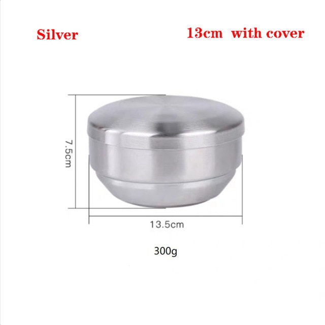 Silver-with lid 13cm