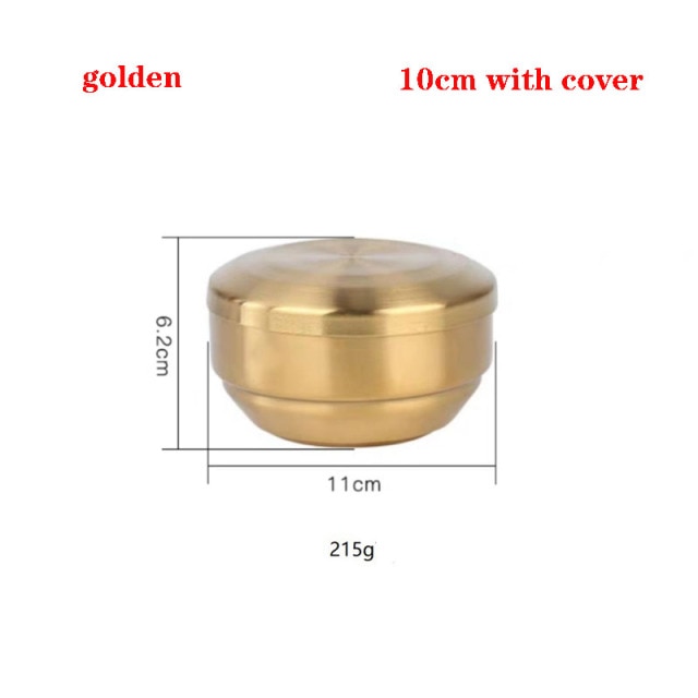 Golden-with lid 10cm