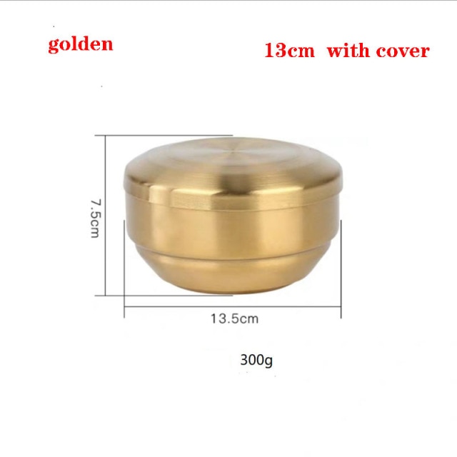 Golden-with lid 13cm