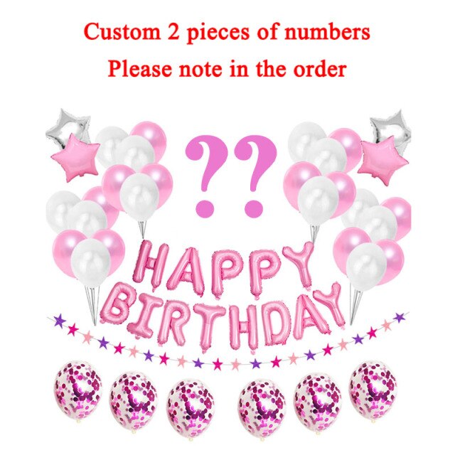 Custom 2pcs number