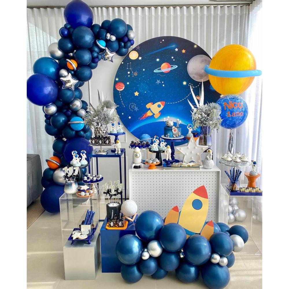 Kanapéhuzatához 89Db A Világűrben Party Rakéta Űrhajós Fólia Léggömbök Galaxy Téma Fiú Születésnapi Dekoráció Gyerekek Favor