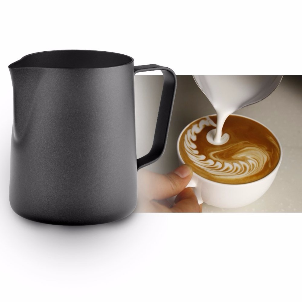 Habosító Kancsó Espresso Kávéfőző Barista Kézműves Kávé Latte Milk Rozsdamentes Acélból Készült Színes Bögre Kancsó350Ml