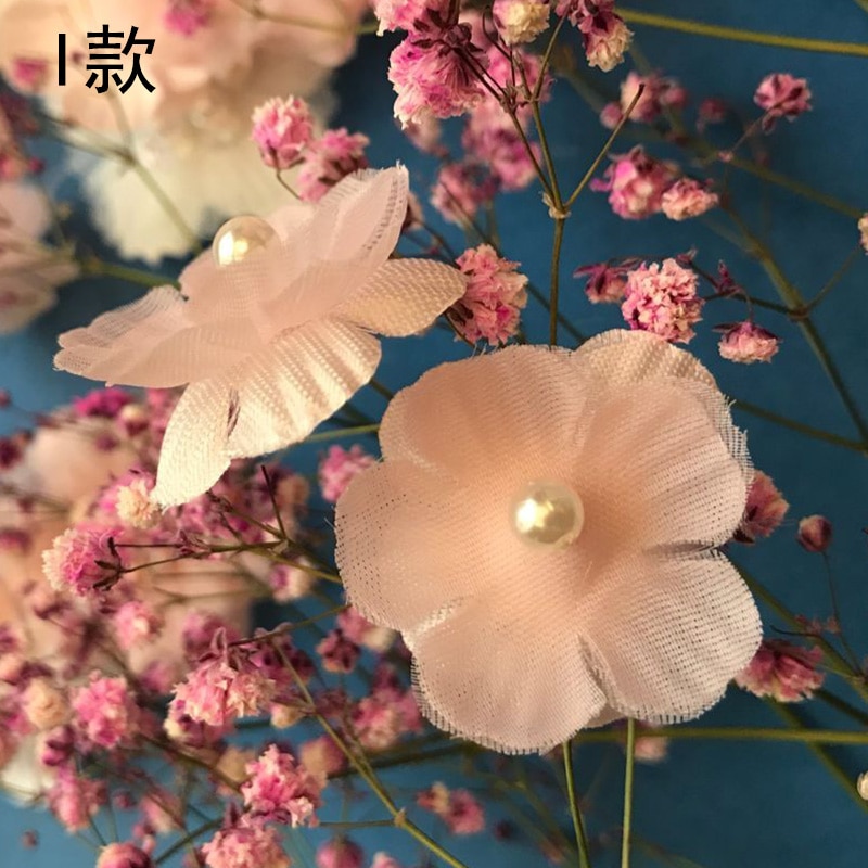 Többszínű Gyöngyös Virág Varrni Csipke Tapasz Esküvői Ékszer Kiegészítők Ruhadekoráció Barkács 3D Applikáció