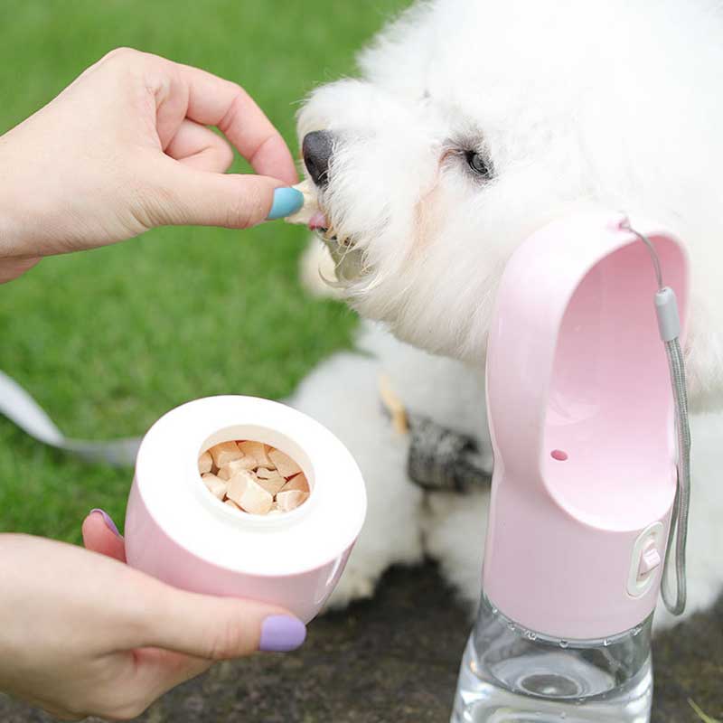 Portable Dog Water Bottle Pet Ivóvíz Adagoló Bowl Outdoor Travel Alkohol Kutya Itató Háziállatok Víz
