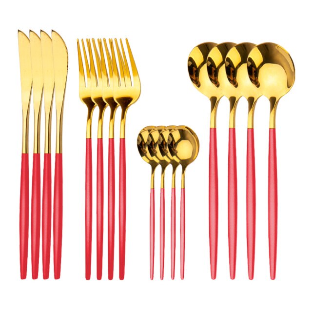 Red Gold 16Pcs