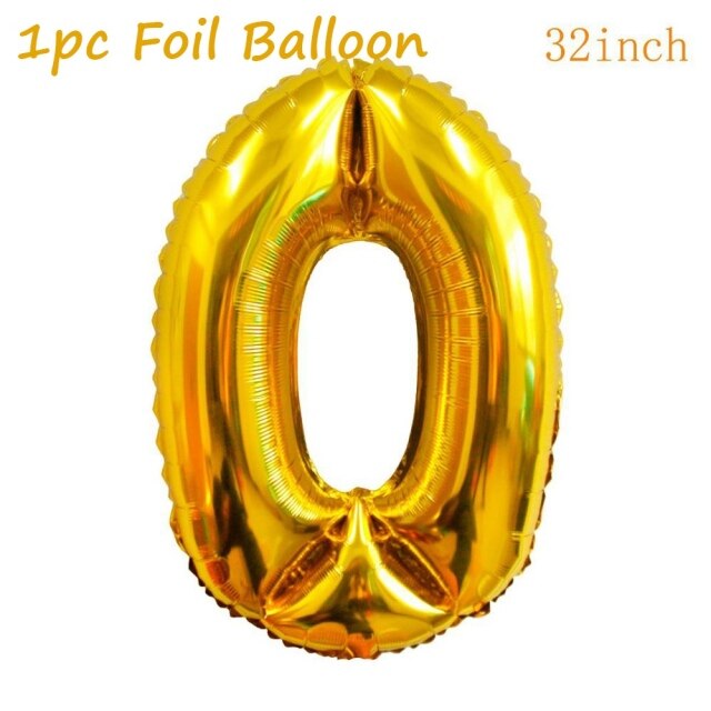 Number 0 balloon