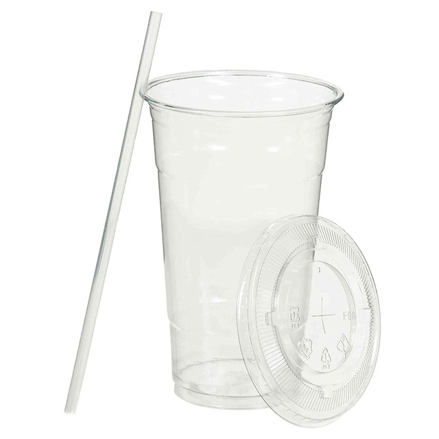 50PCS with straw