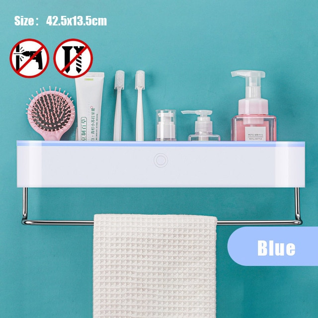 B-Blue towel bar