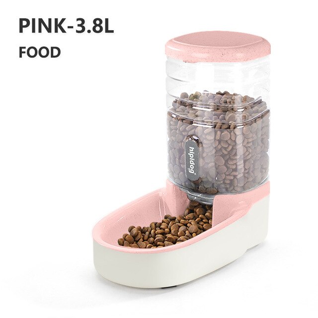 pink food feeder