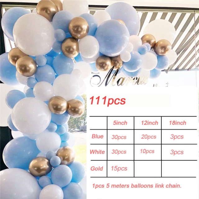 111pcs blue set