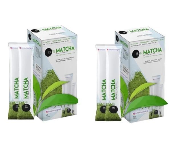 2 Packs 40 Pieces Matcha Tea