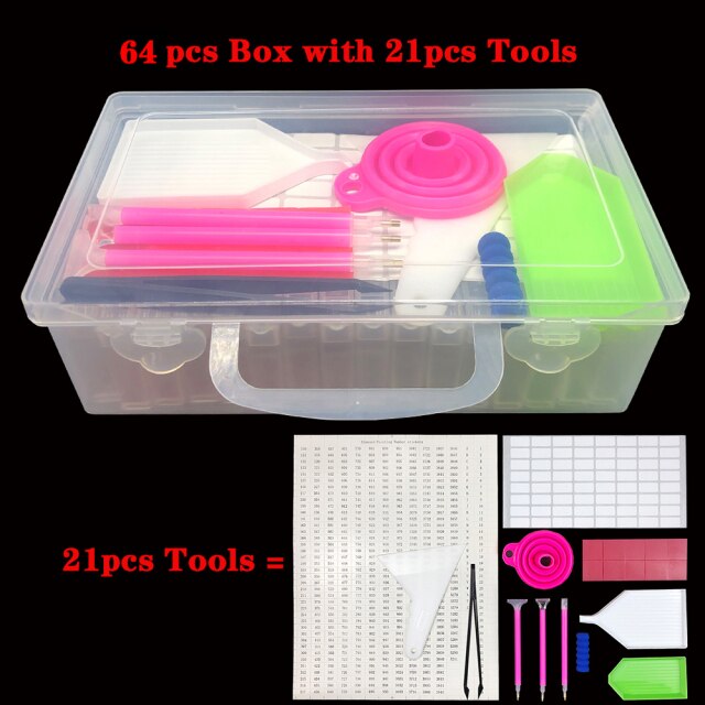 64pcs with 21 Tools
