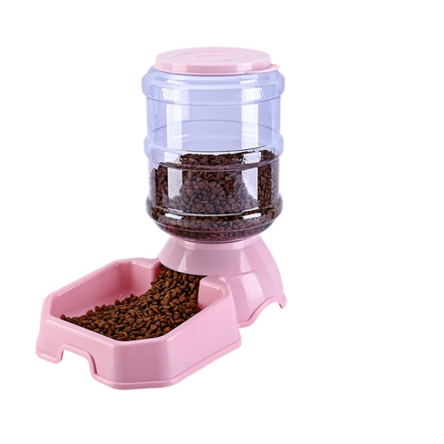 pink food feeder