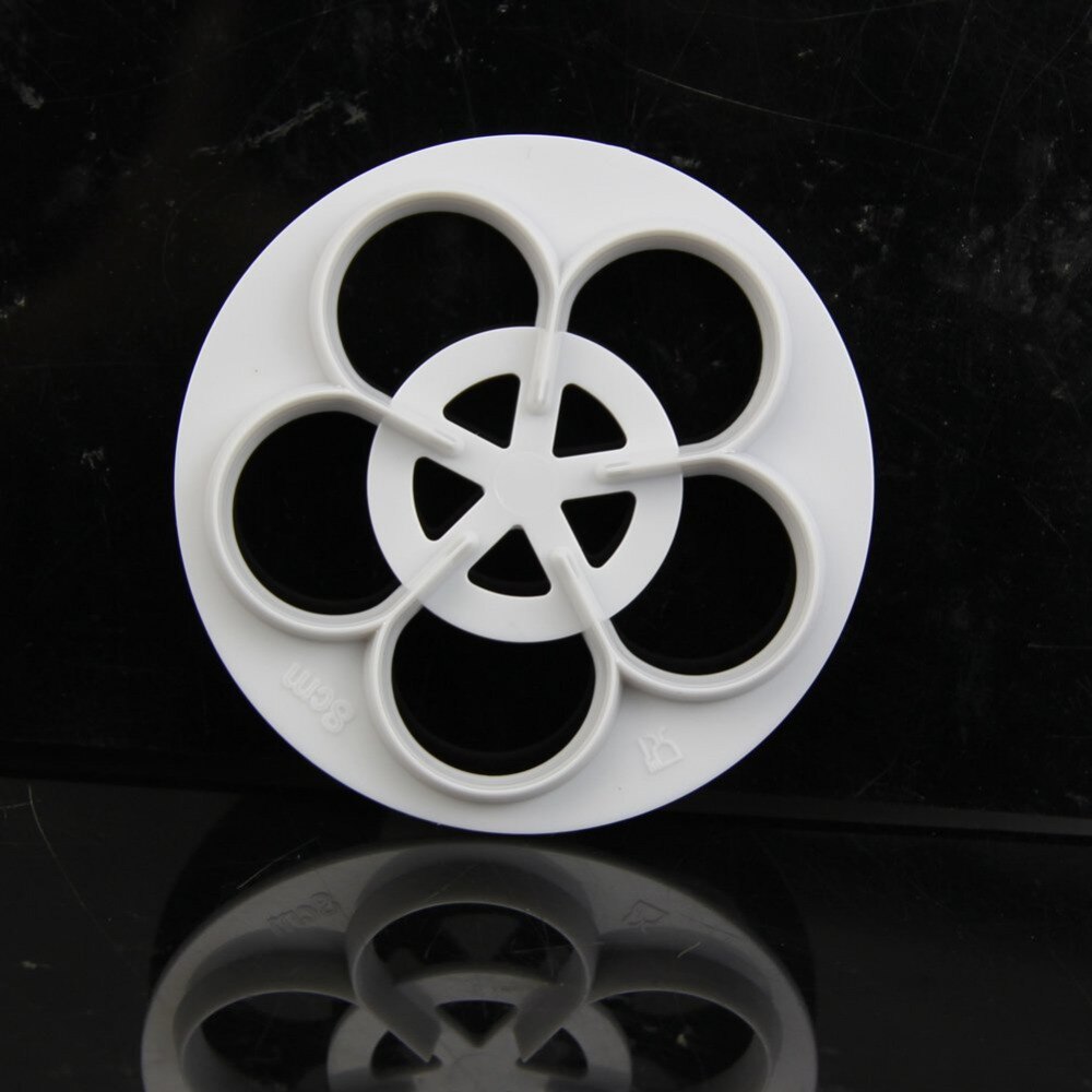 6 Cái / Bộ Hoa Hồng Bánh Kẹo Đường Thủ Công Di Động Trang Trí Quy Khuôn Cao Su Dán Dụng Cụ Cắt - Image 6