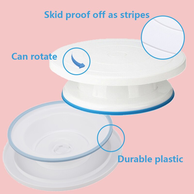 6Db Süteménykészlet Élelmiszeripari Szilikon Szerszámok Lemezjátszó Forgó Állvány Péksütemény Fésülés Simább Spatula Tésztakés Készlet - Image 3