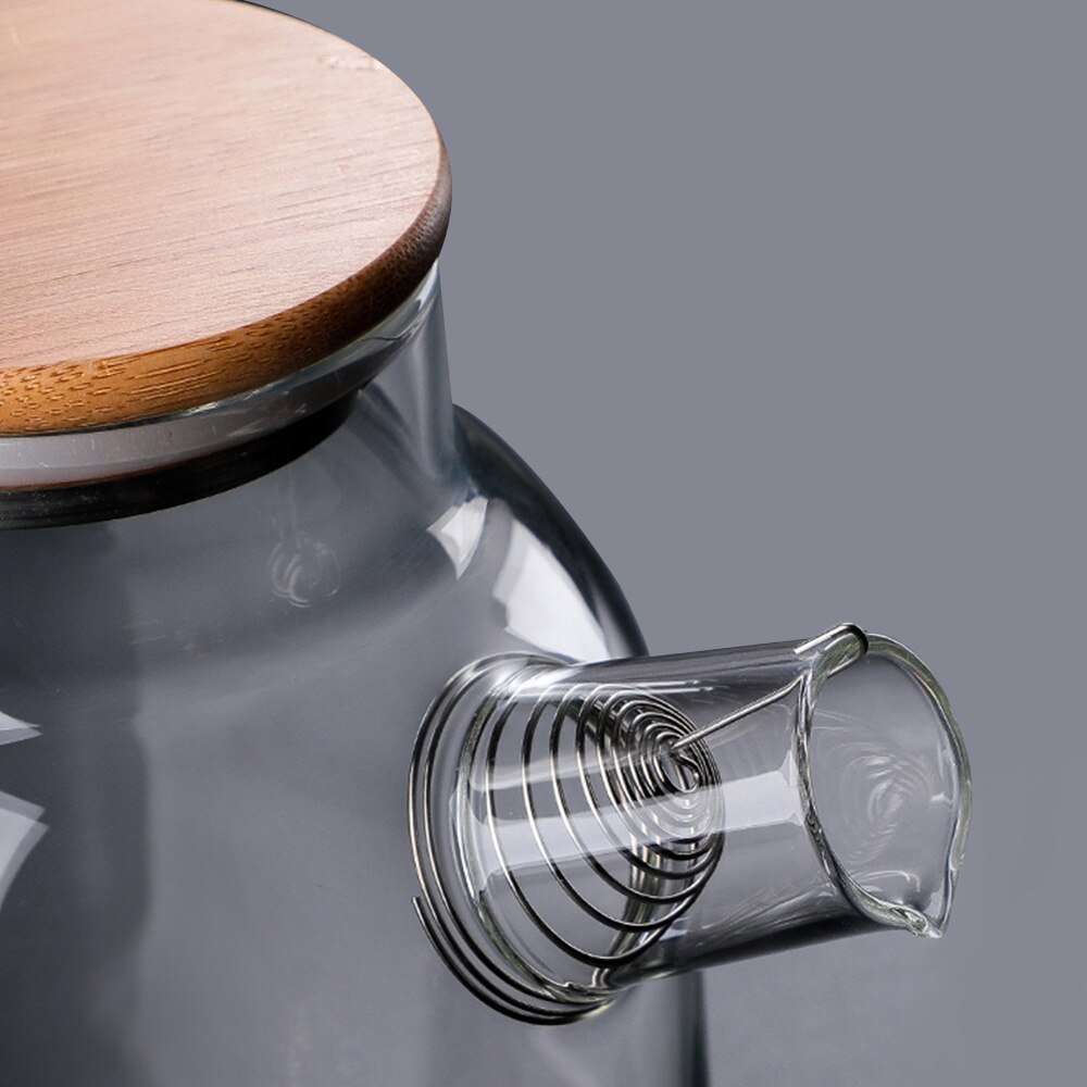 Nagy Átlátszó Boroszilikát Üveg Teáskanna Vízkancsó Hőálló Nagy, Tiszta Kung Fu Vízzel A Limonádéhoz - Image 4