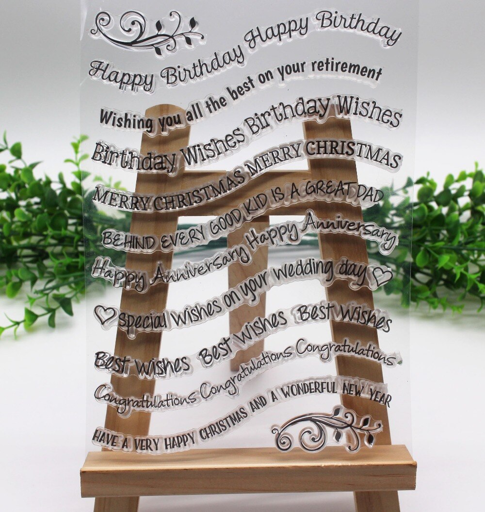 Võng En Stempel Set Letters Matrijzen Voor Papieren Kaart Ambachten Gebogen Golf Grens Sterven Scrapbooking - Image 2