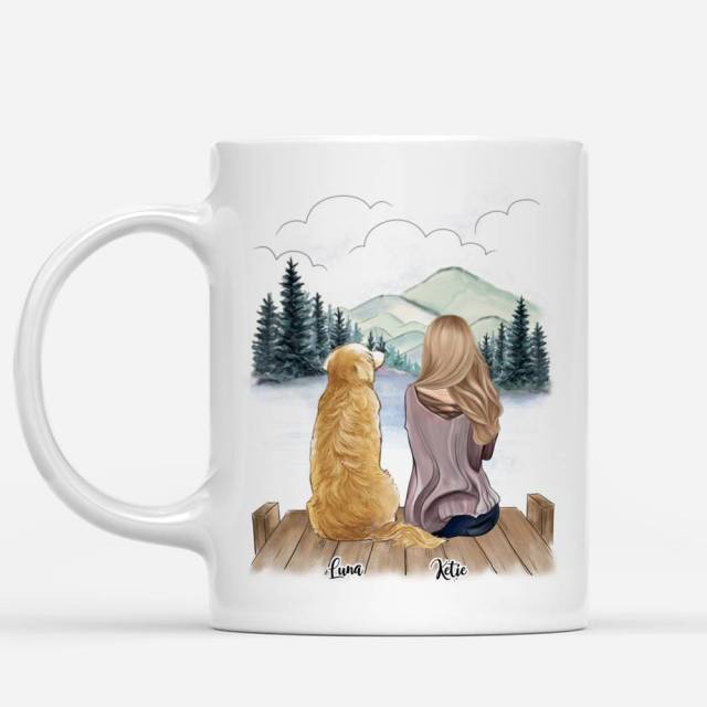 Woman and dog