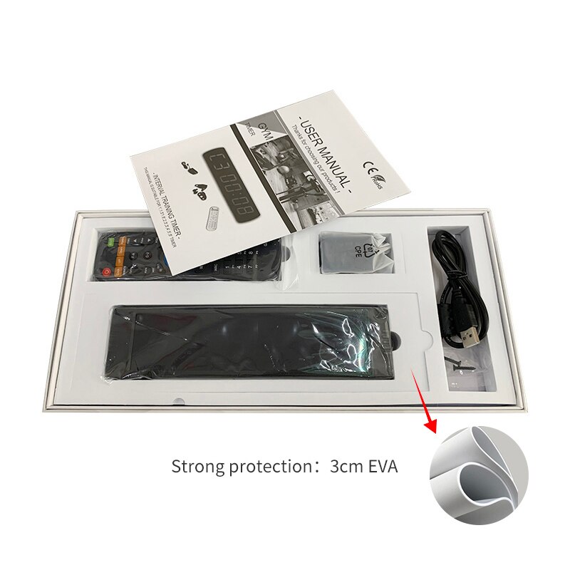 [Ganxin] Led Garage Gym Crossfit Boxer Időzítőre Tabata Emom Interval Programbare Countdown / Up Stopper Valós Idejű Klok - Image 4