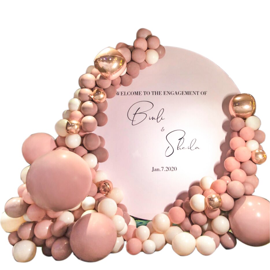 Vas Kör Virág Koszorú Gyűrű Ív Lábazat Léggömb Karika Tartó Esküvő Születésnapi Baba Zuhany Party Karácsonyi Év - Image 4