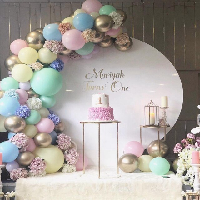 Vas Kör Virág Koszorú Gyűrű Ív Lábazat Léggömb Karika Tartó Esküvő Születésnapi Baba Zuhany Party Karácsonyi Év - Image 5