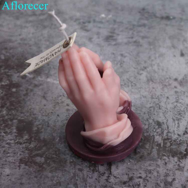 Imádkozó Kézi Szilikon Penész Barkács Vakolat Autó Dekorációhoz Gyertya Formák Méhviasz Forma - Image 4