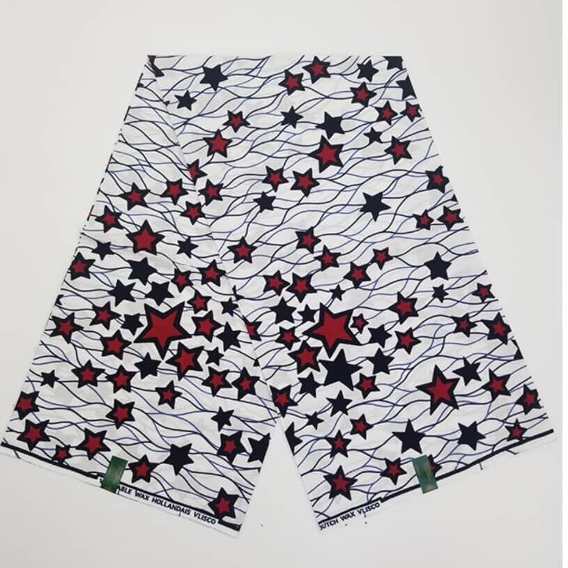 Királyi Kék Csillag Nyomtatás Viasz Stoffen 6 Yard Afrikaanse Nigéria Katse Wax Stof Voor Kleding 4 Verschilbaless - Image 4