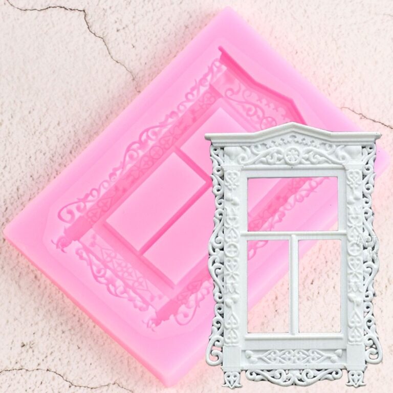 Sugarcraft Ablakszilikon Penész Barkácskeret Torta Határfondant Díszítő Eszközök Cukorka Agyag Csokoládé Gumpaste Formák - Image 3